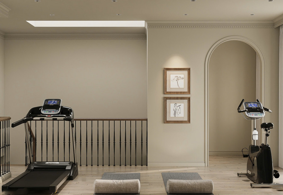 Phòng tập gym nhà chị Thương