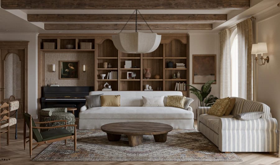 Phòng khách nhà chị Ngọc