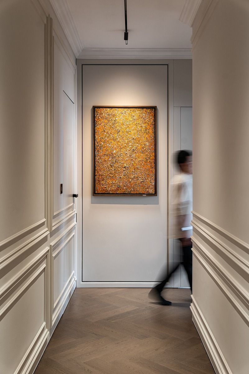 Không gian hành lang nhà anh Hòa