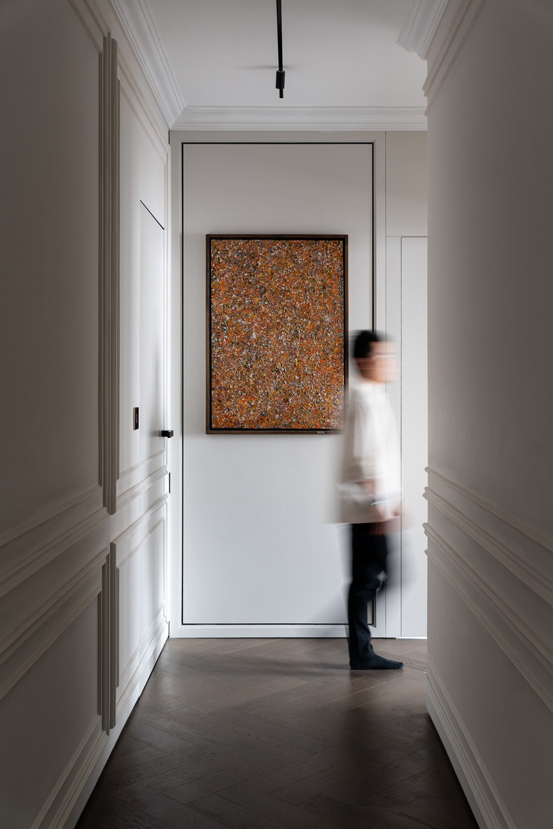 Không gian hành lang nhà anh Hòa