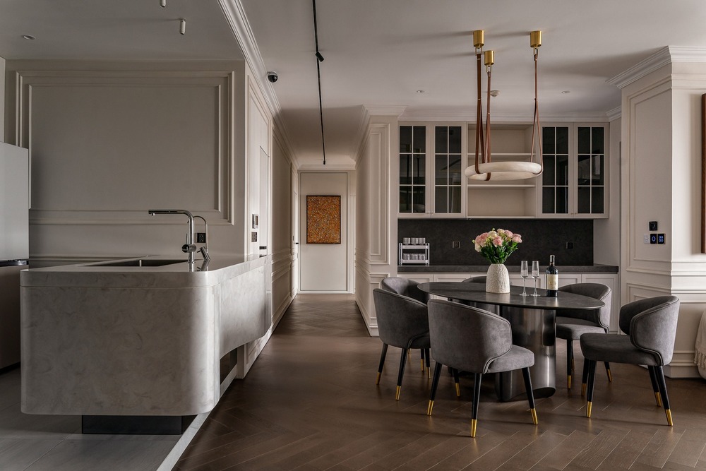 Khu vực bếp tại căn hộ anh Hòa