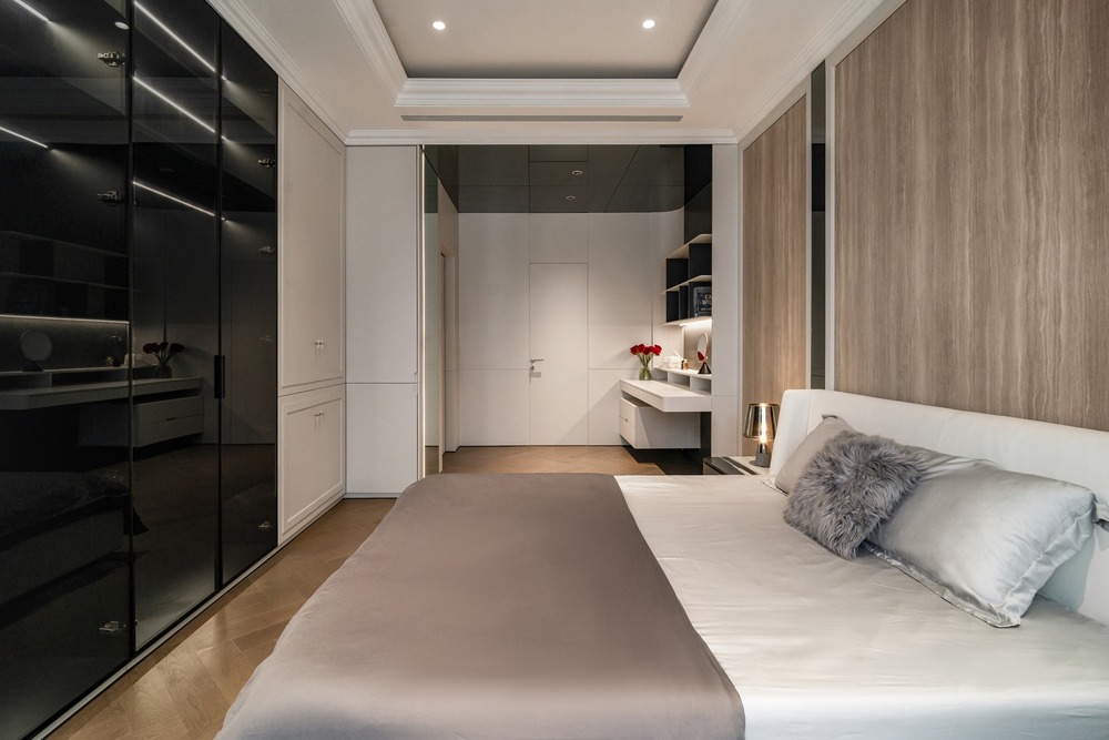 Phòng ngủ tại căn hộ của anh Hòa