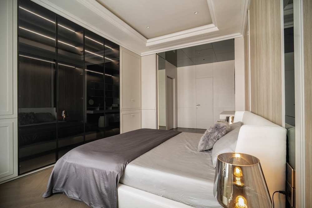 Phòng ngủ tại căn hộ của anh Hòa