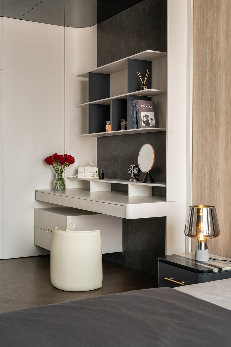 Phòng ngủ tại căn hộ của anh Hòa