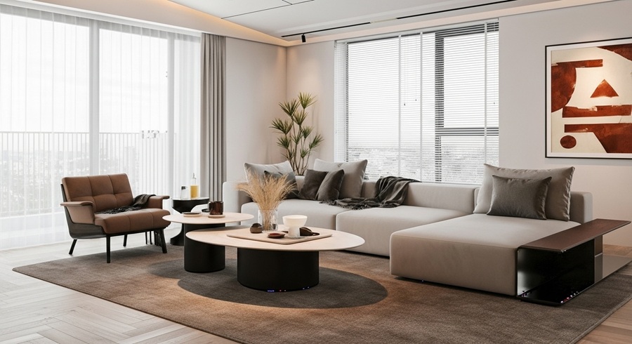 1-2 Phòng khách nhà chị Mai Anh Đà Nẵng