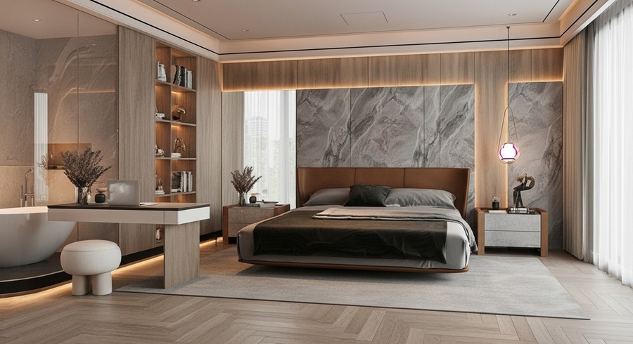 4-1 Phòng ngủ chính nhà chị Mai Anh Đà Nẵng