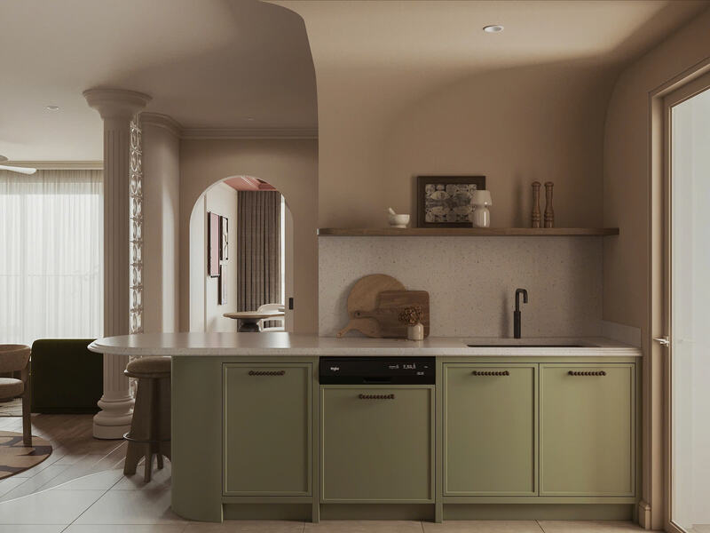 Bàn đảo của khu bếp Bàn đảo của khu bếp