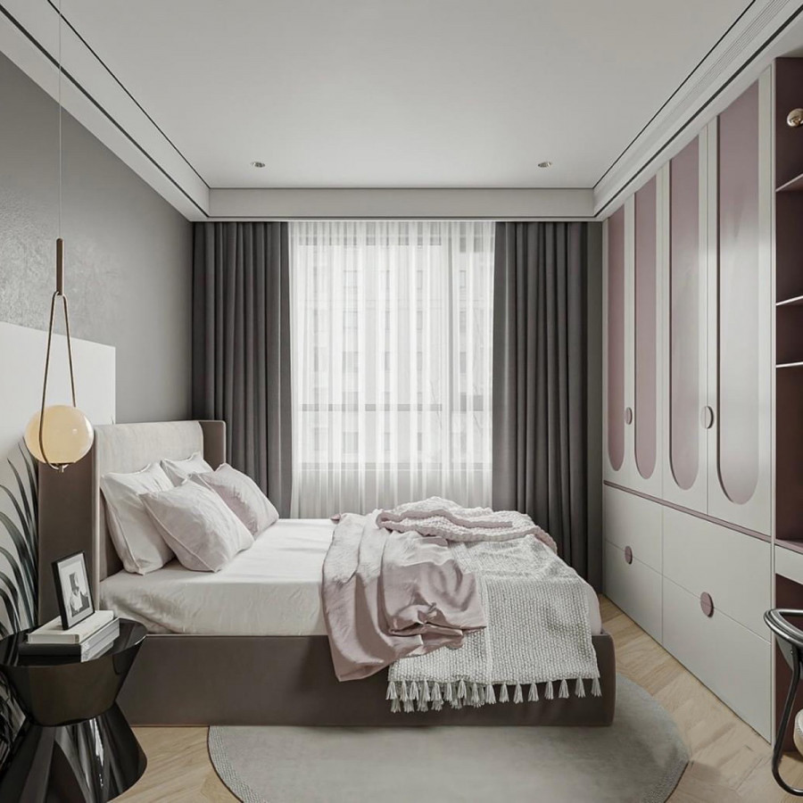 Phòng ngủ tại căn hộ nhà anh Hùng