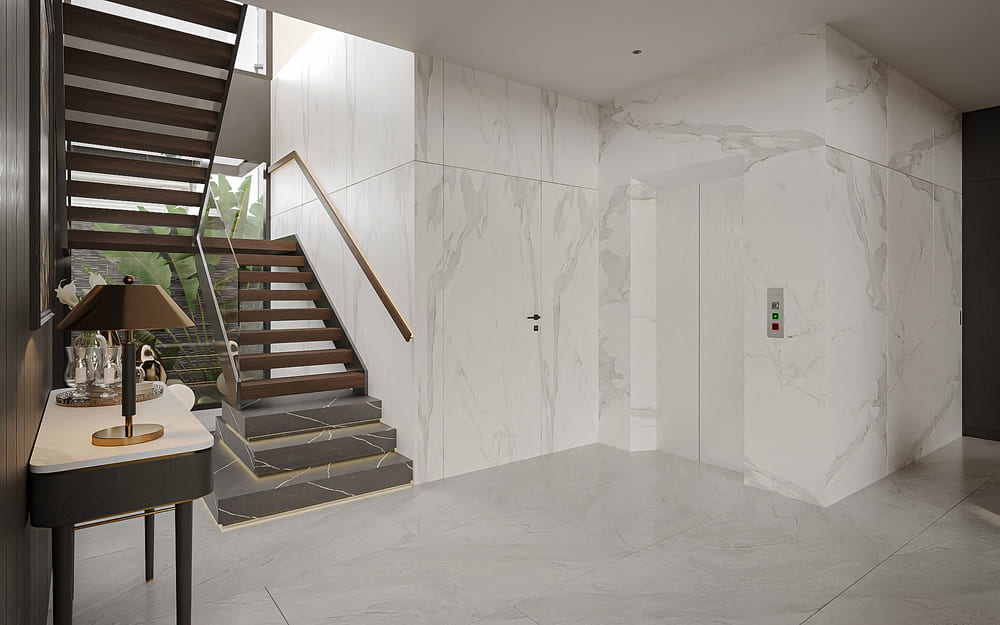 Khu vực bếp tại biệt thự của anh Đức