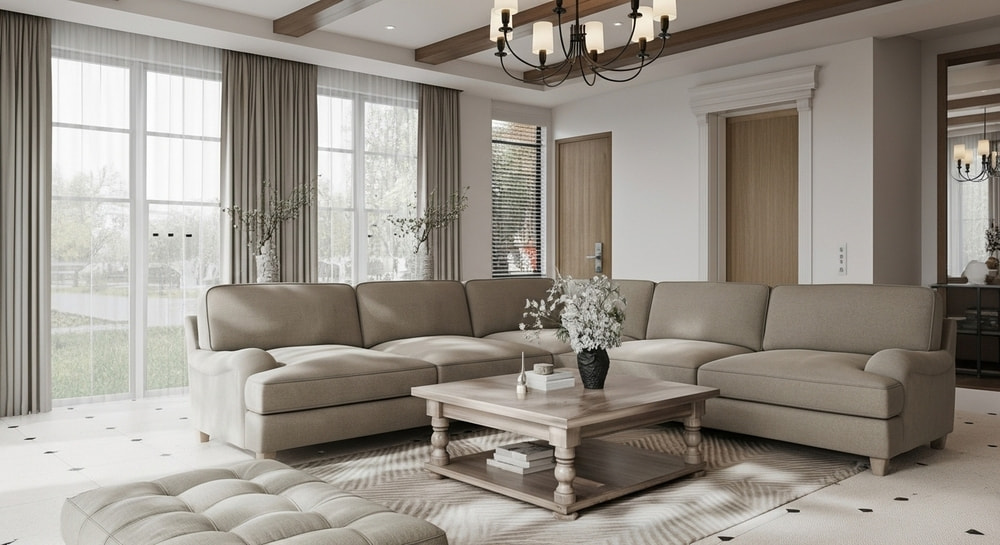 Phòng khách tại biệt thự anh Sơn