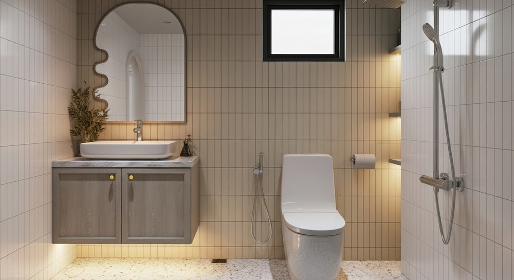 Wc tại biệt thự của anh Sơn