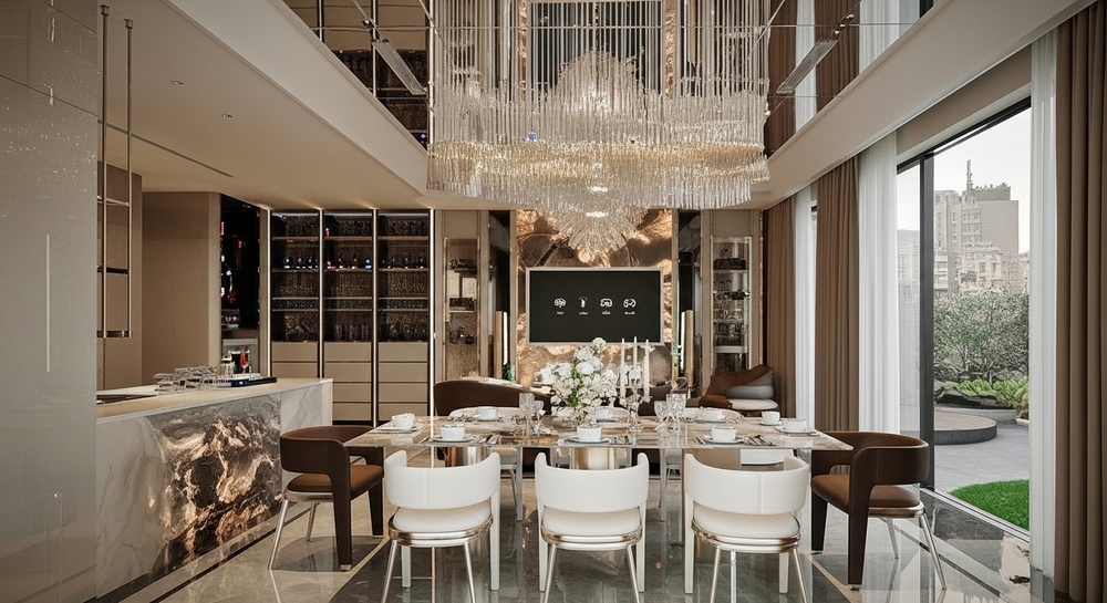 Bàn ăn nhà anh Hoàng