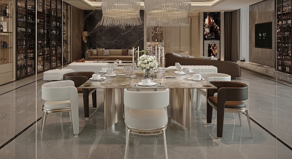 Bàn ăn nhà anh Hoàng