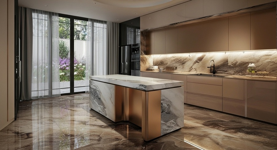 Phòng bếp biệt thự anh phú Phòng bếp biệt thự anh phú