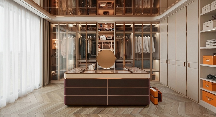 Phòng thay đồ biệt thự anh phú Phòng thay đồ biệt thự anh phú