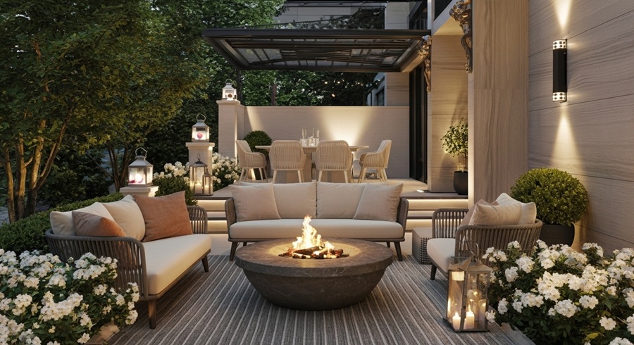 1-Không gian bên ngoài nhà anh Huấn Tây Hồ