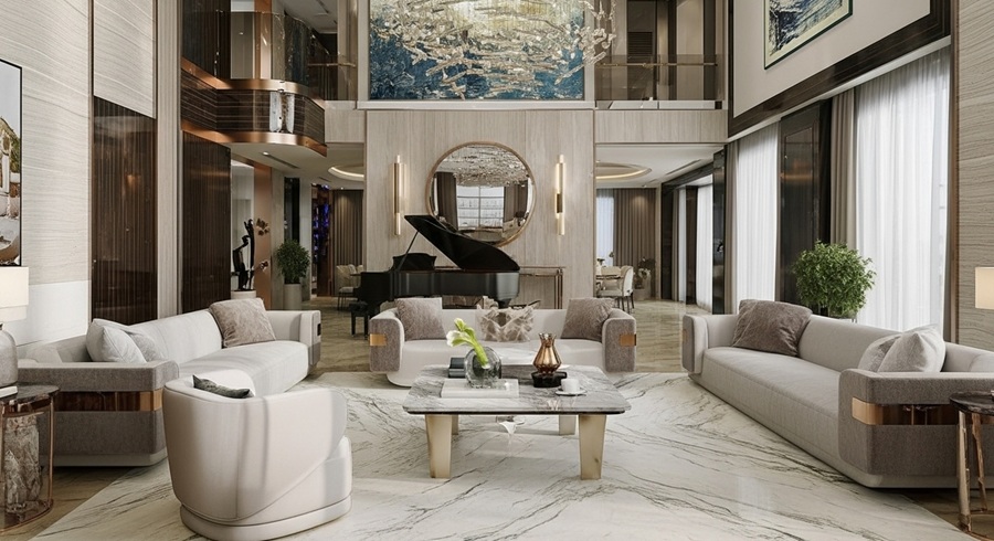 1-4 Phòng khách nhà anh Huấn Tây Hồ