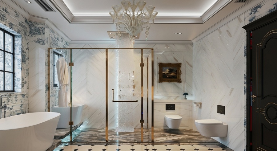 4-3 WC phòng ngủ chính nhà anh Huấn Tây Hồ