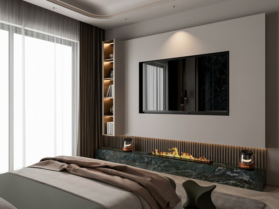 Kệ tv cho phòng ngủ của biệt thự