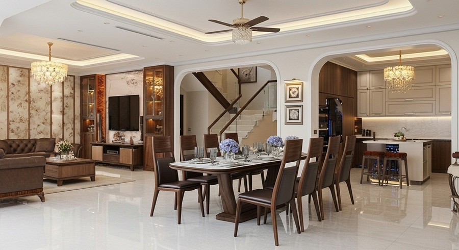 3-3 Bàn ăn nhà cô Ngân Quy Nhơn