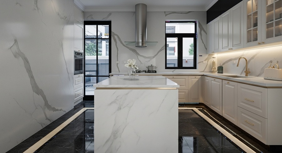 2-1 Phòng bếp nhà anh Phúc Vinhomes