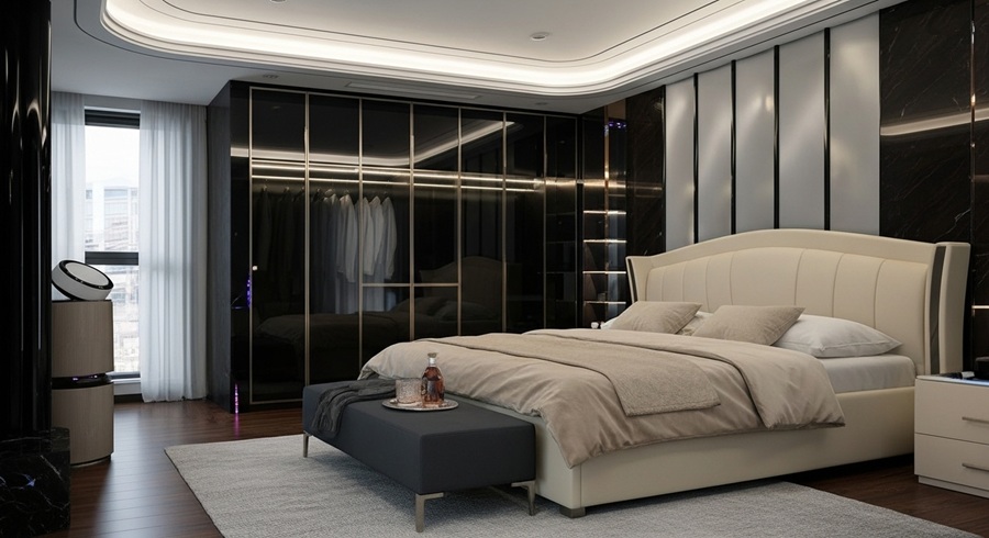 3-2 Phòng ngủ chính nhà anh Phúc Vinhomes