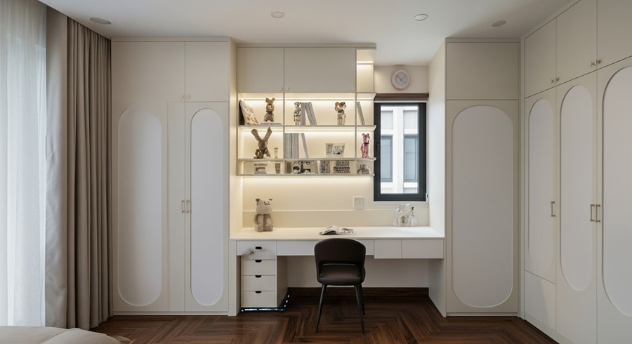 7-3 Phòng ngủ con gái anh Phúc Vinhomes