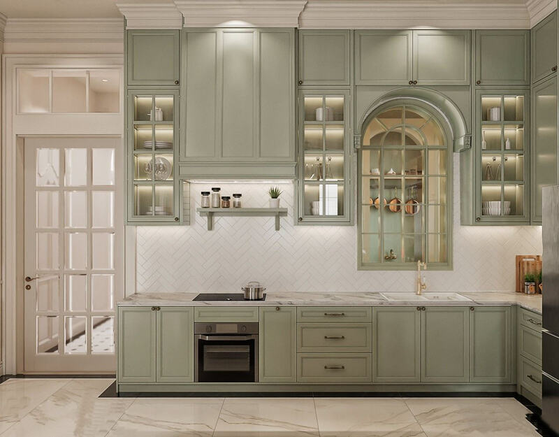 Tủ bếp hiện địa tại Villa