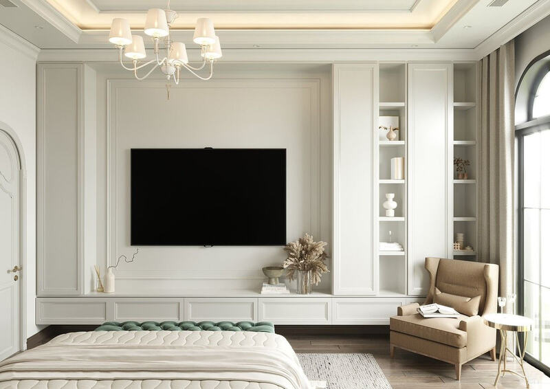 Phòng ngủ master nhà anh Tân