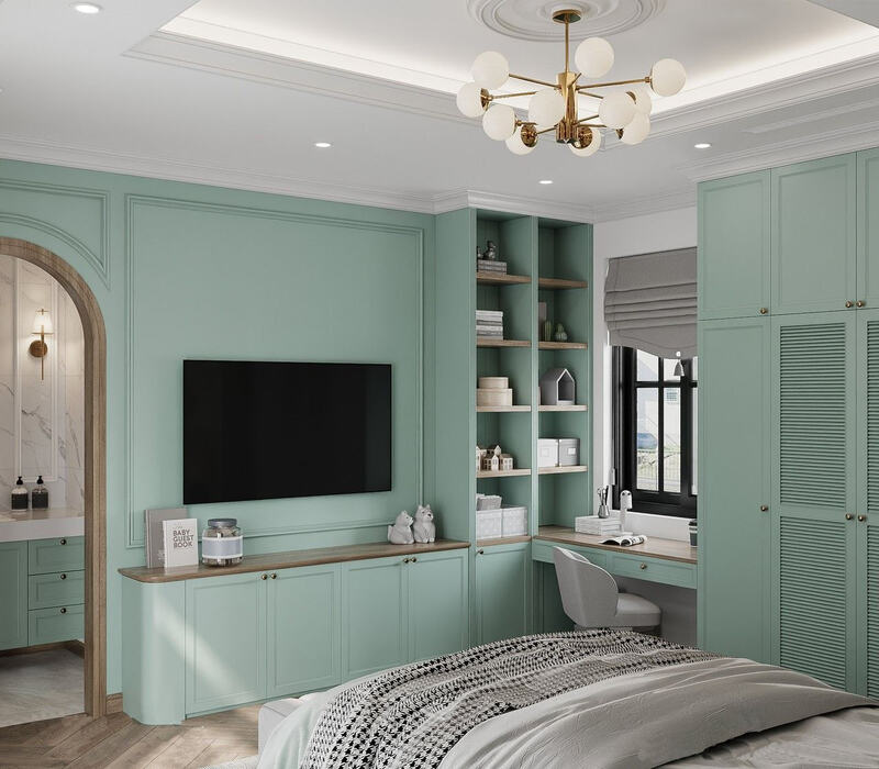 Phòng ngủ con trai của anh Tân