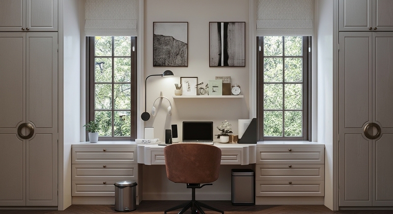 bàn làm việc tại phòng ngủ