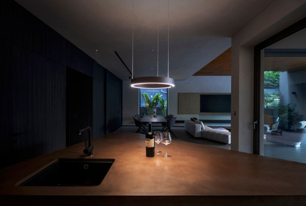 Khu vực bếp tại villa