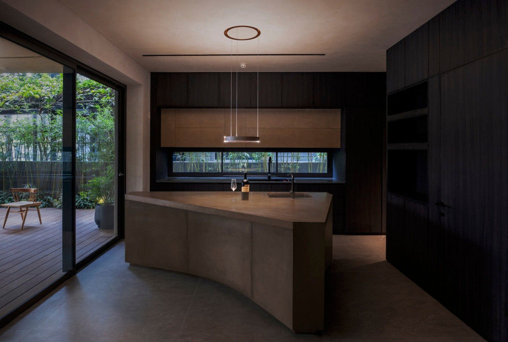 Khu vực bếp tại villa