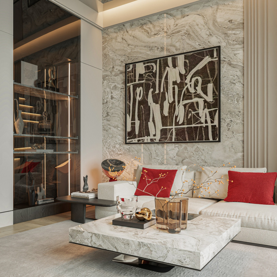 Phòng khách biệt thự chú Hoàng