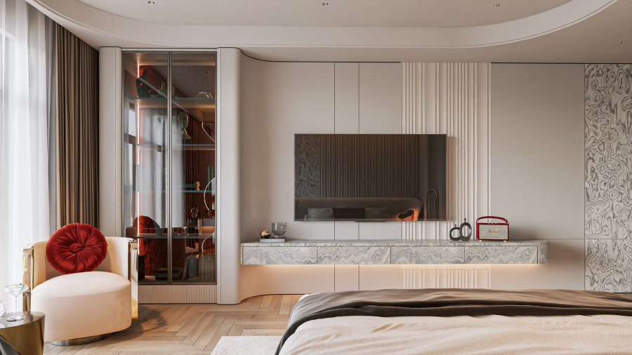 Phòng bếp biệt thự nhà chú Hoàng