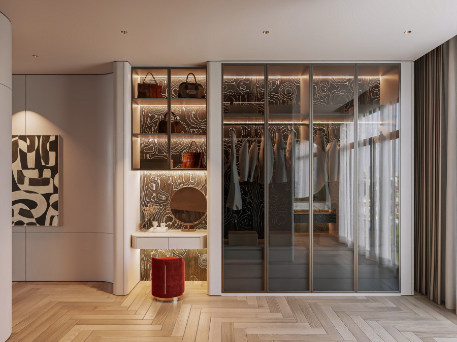 Tủ đồ phòng ngủ tại biệt thự chú Hoàng