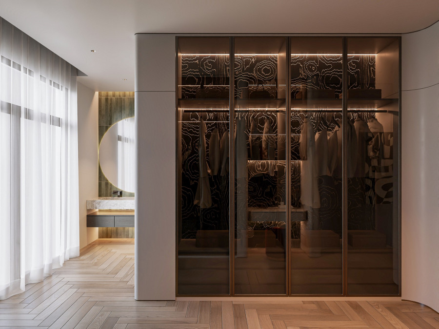 Tủ đồ phòng ngủ tại biệt thự chú Hoàng