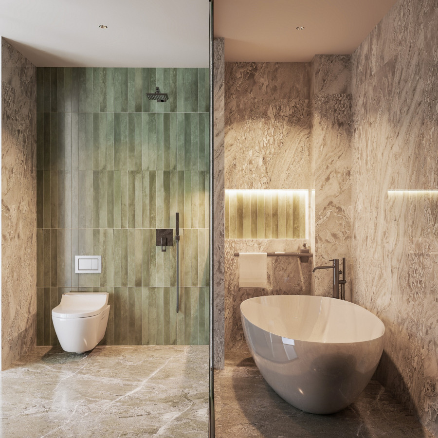 phòng tắm nhà chú Hoàng