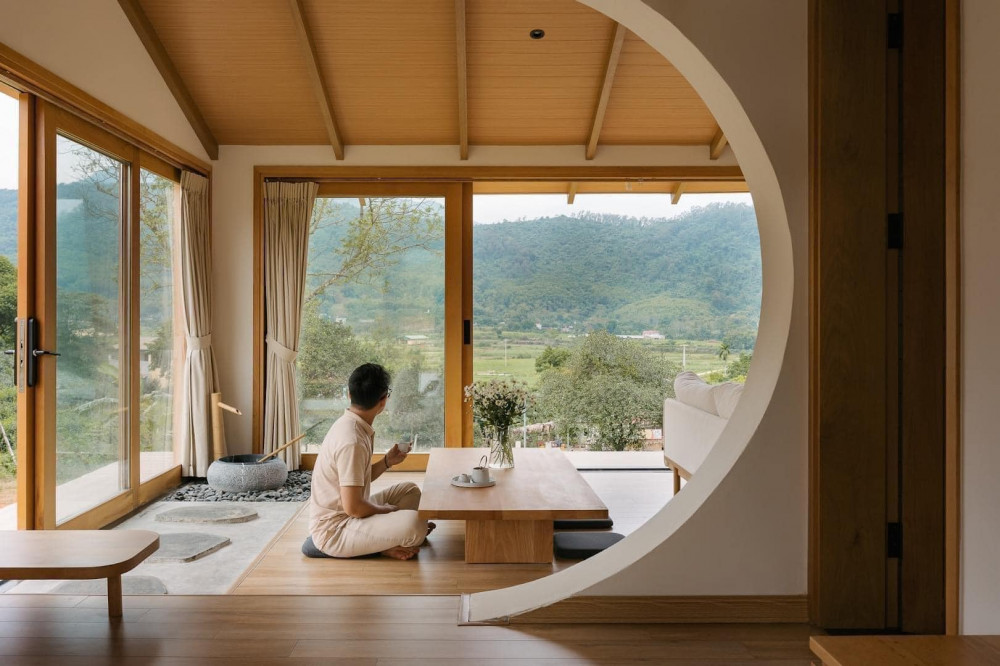 Phòng khách nhà cấp 4 của cô Lan