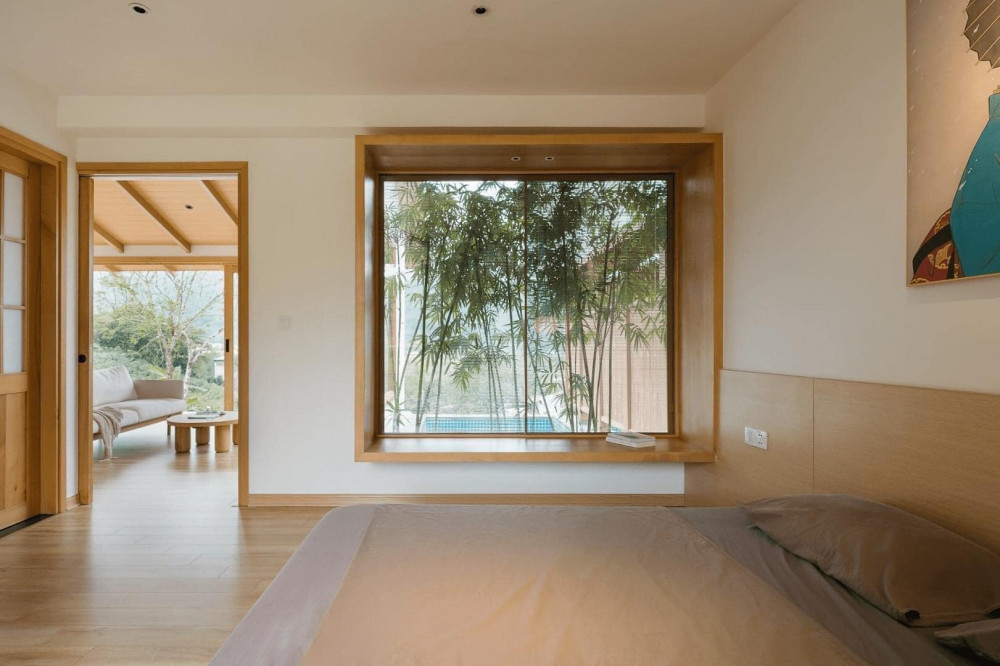 Phòng ngủ tại nhà cấp 4 của cô Lan