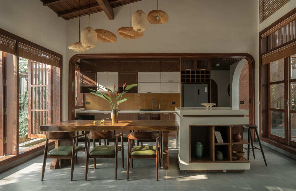 Khu bếp tại nhà chị Vân Anh