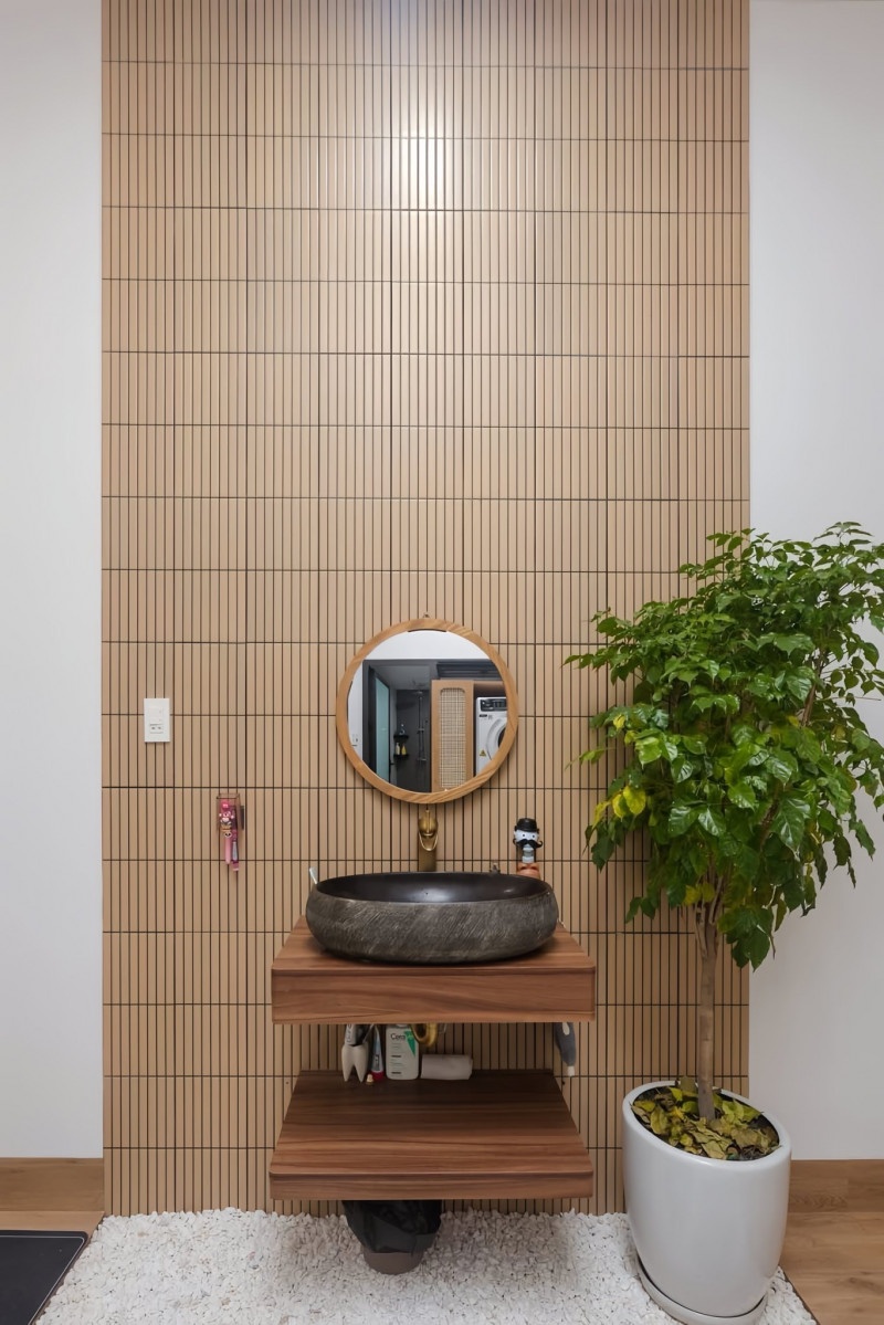 Khu vực lavabo ngoài trời