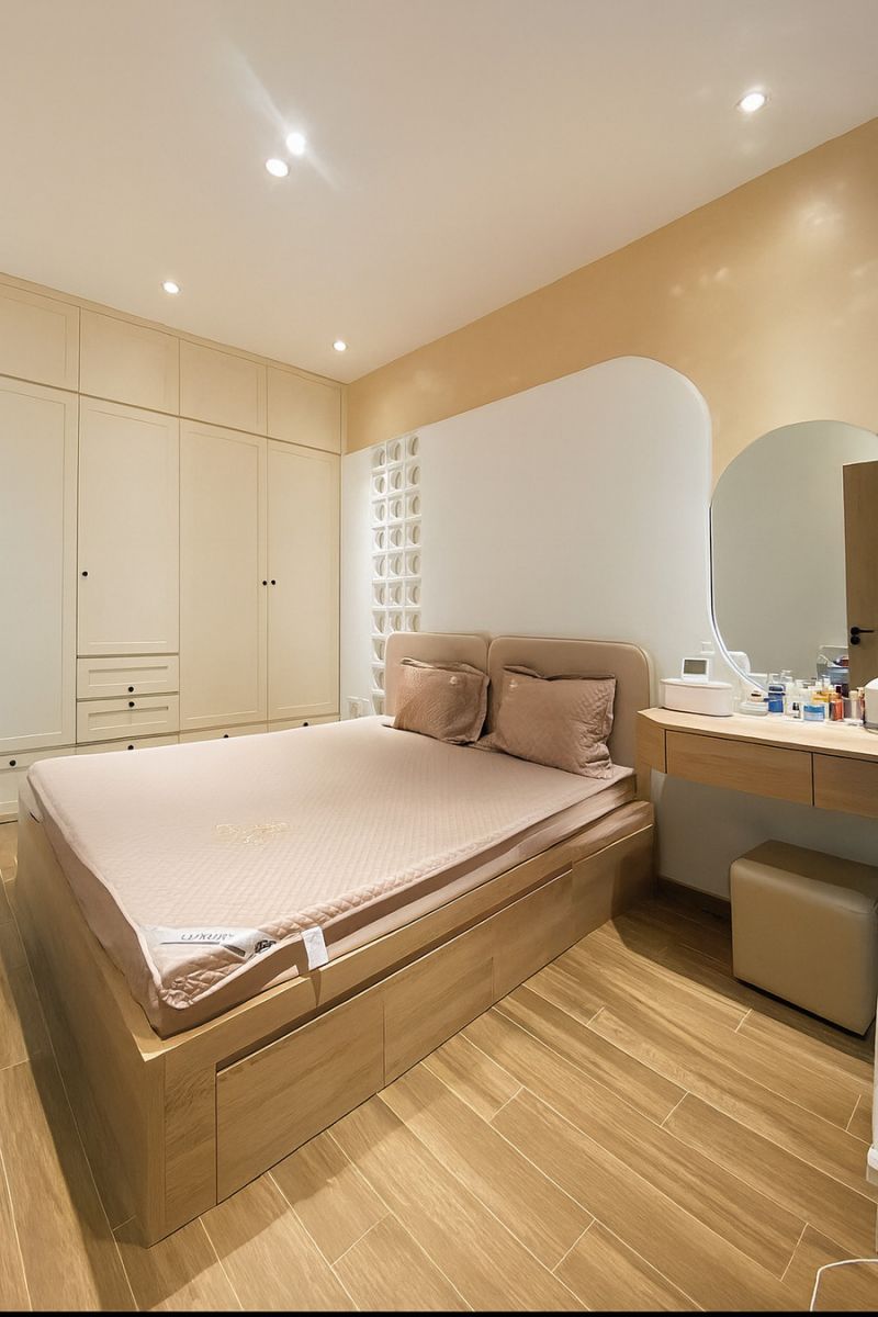 Phòng ngủ chính nhà chị Dung