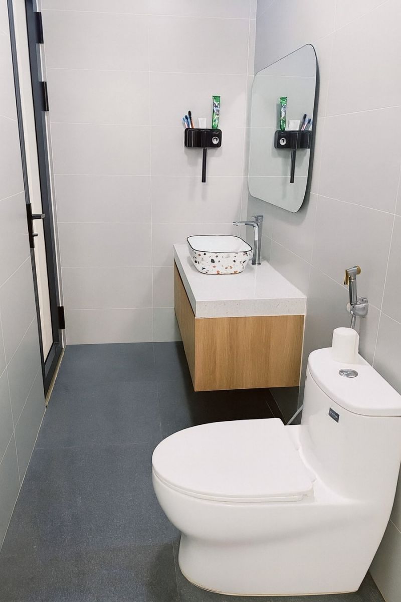 Phòng tắm tại ngôi nhà cấp 4