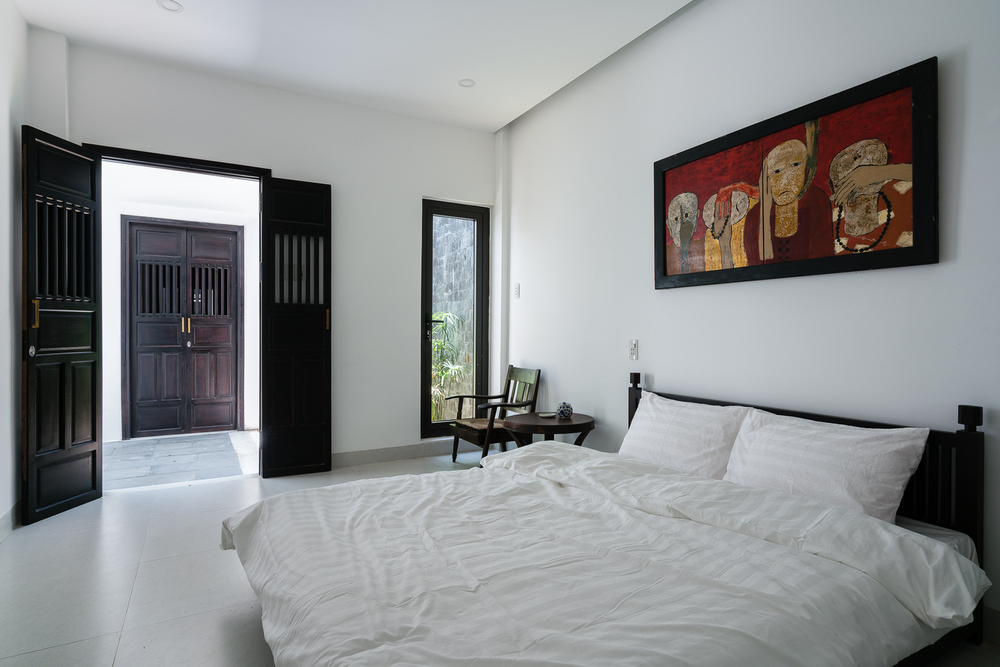 Phòng ngủ tại căn nhà cấp 4 hiện đại