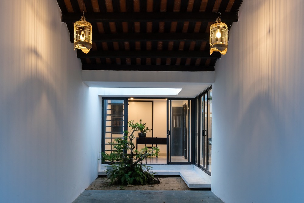 Sân vườn nhà cấp 4 của anh Hợp