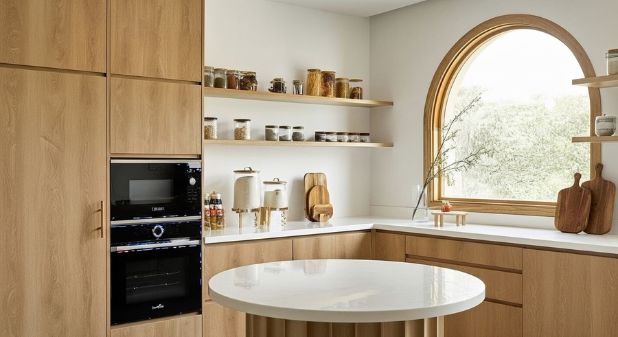 Không gian bếp nhà chị Hoan