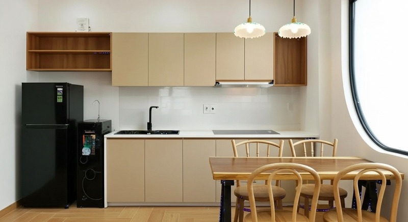 Khu bếp nhà cô Thúy