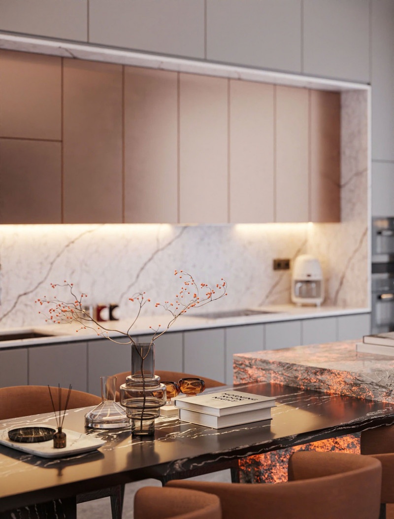 Khu bếp tại villa Hải Phong