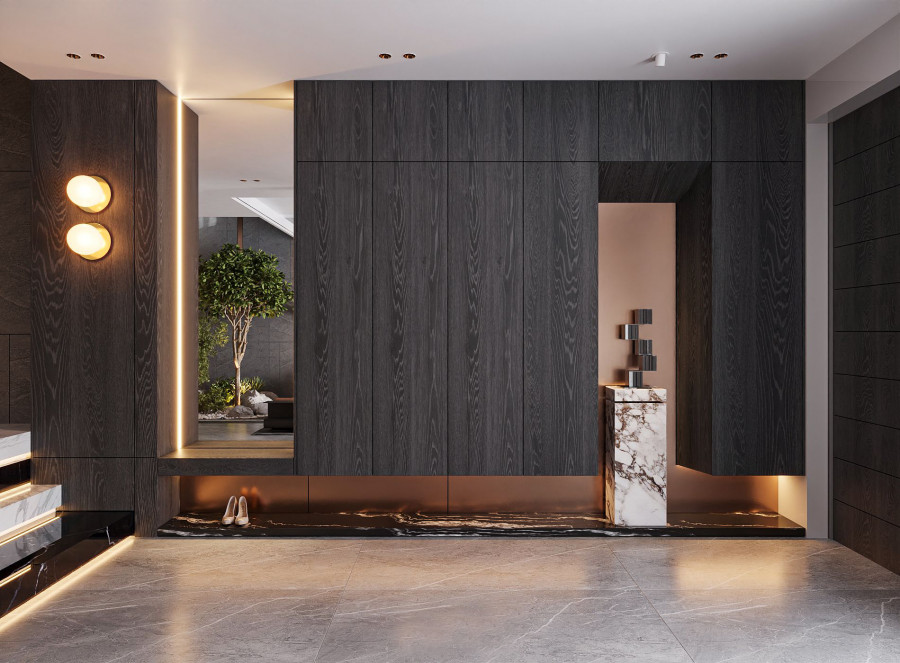 Khu bếp tại villa Hải Phong